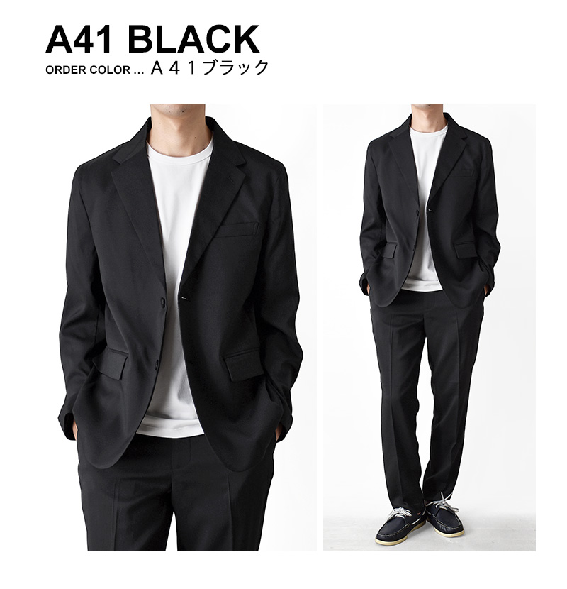 ADER 黒スーツ ジャケットとスラックス セット 上A1下A3サイズ スーツ セットアップ メンズ ウールライク 秋冬 暖か 上下セット