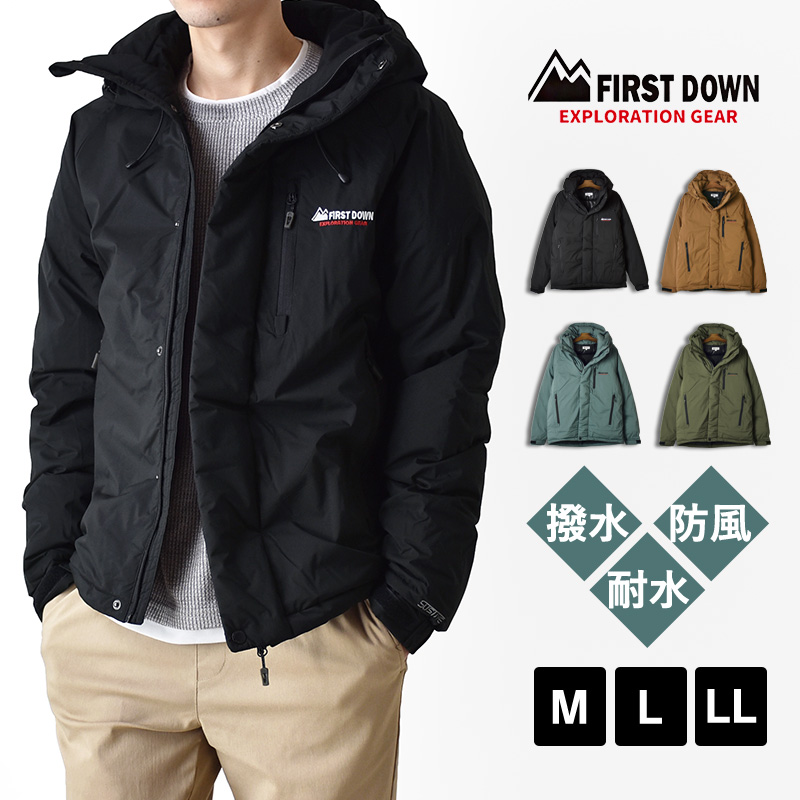 FIRSTDOWN アクティブジャケット　難燃　ダック地　フーディ　XL 黒 Carhartt】アクティブジャケット ダック地 ブラック 色落ち XL相当