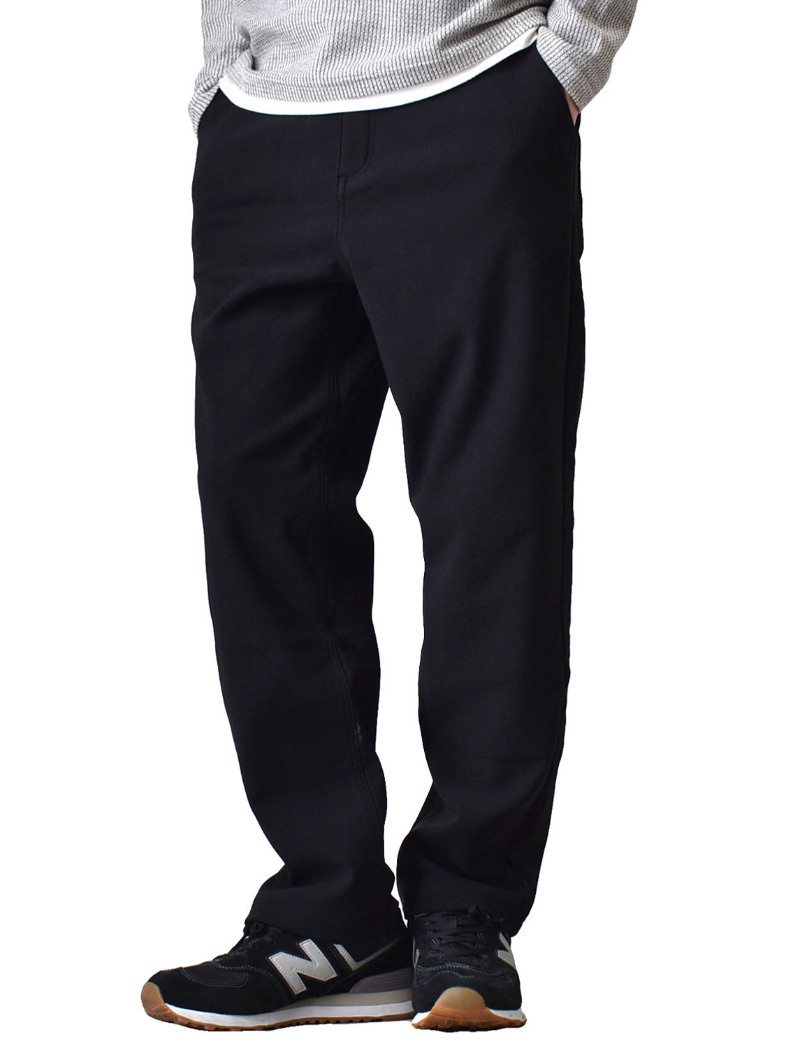 防寒パンツ 暖パン メンズ あったか 裏起毛 ワイドチノパンツ