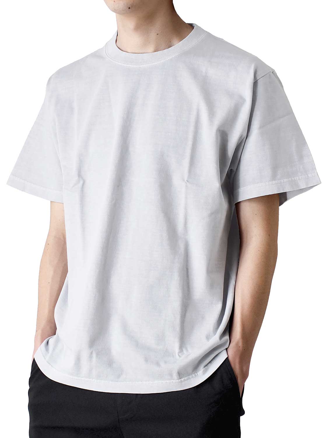 ARONA Tシャツ 無地 メンズ 半袖 ストレッチ 6.6オンス ヴィンテージ感