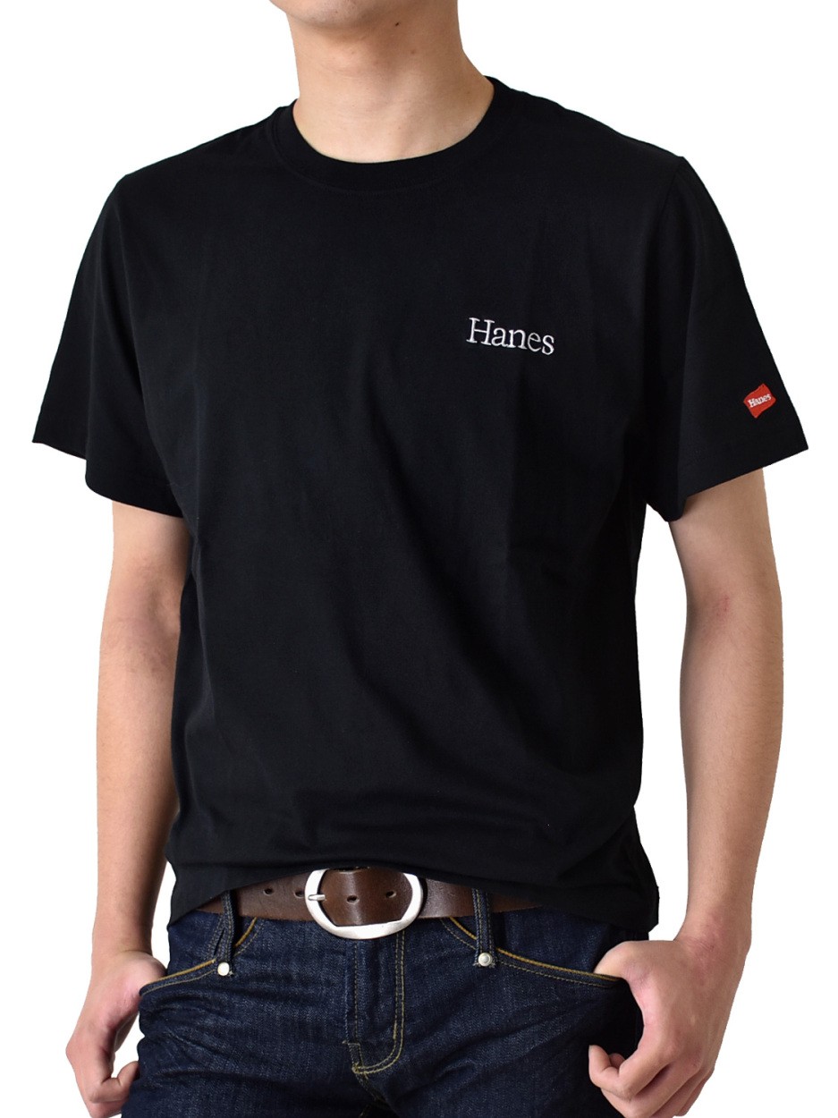 HANES ヘインズ Tシャツ メンズ ワンポイント 刺繍 半袖 送料無料 父の日 通販M《M1》 :as-H3-R301:アット・セレクト - 通販  - Yahoo!ショッピング