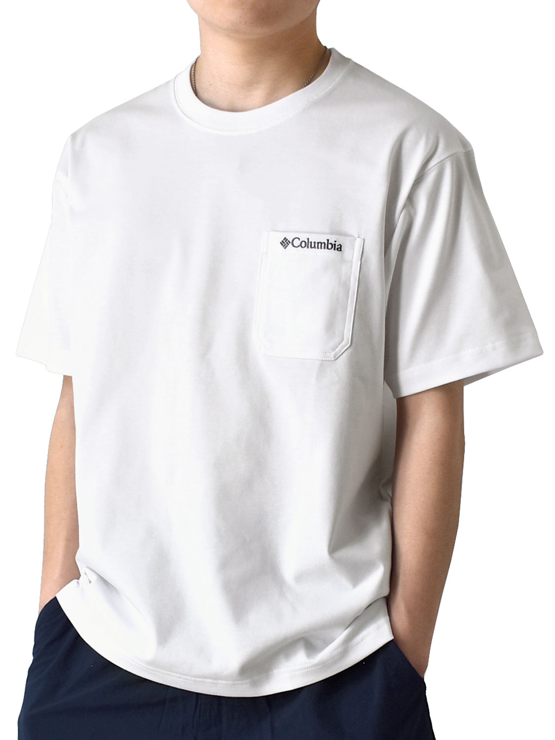 (コロンビア) Columbia ヤングストリート ショートスリーブ クルー ポケット Tシャツ カットソー ロゴ Tシャツ UVカット ポケT  送料無料 通販Y