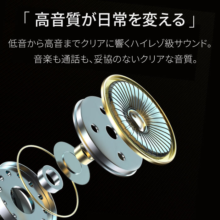 ワイヤレスイヤホン Bluetooth5.3 iPhone android 15時間再生 マイク付き 片耳 両耳 通話 lPX5防水 Type-C急速充電 a6 | ブランド登録なし | 04