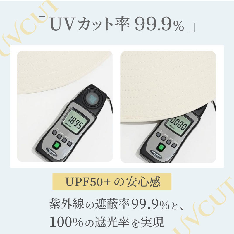 日除け帽子 レディース uvカット 日焼け防止 遮光100% あご紐付き 涼しい つば広帽子 折り畳み 収納 紫外線対策 首の後ろ 首ガード ネックカバー 自転車 風飛び 関連画像1