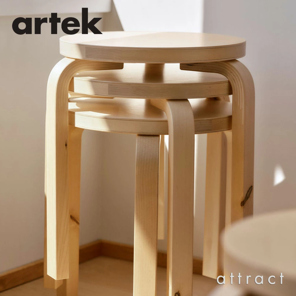 artek（アルテック） STOOL E60 スツール 4本脚 WILD BIRCH ワイルド