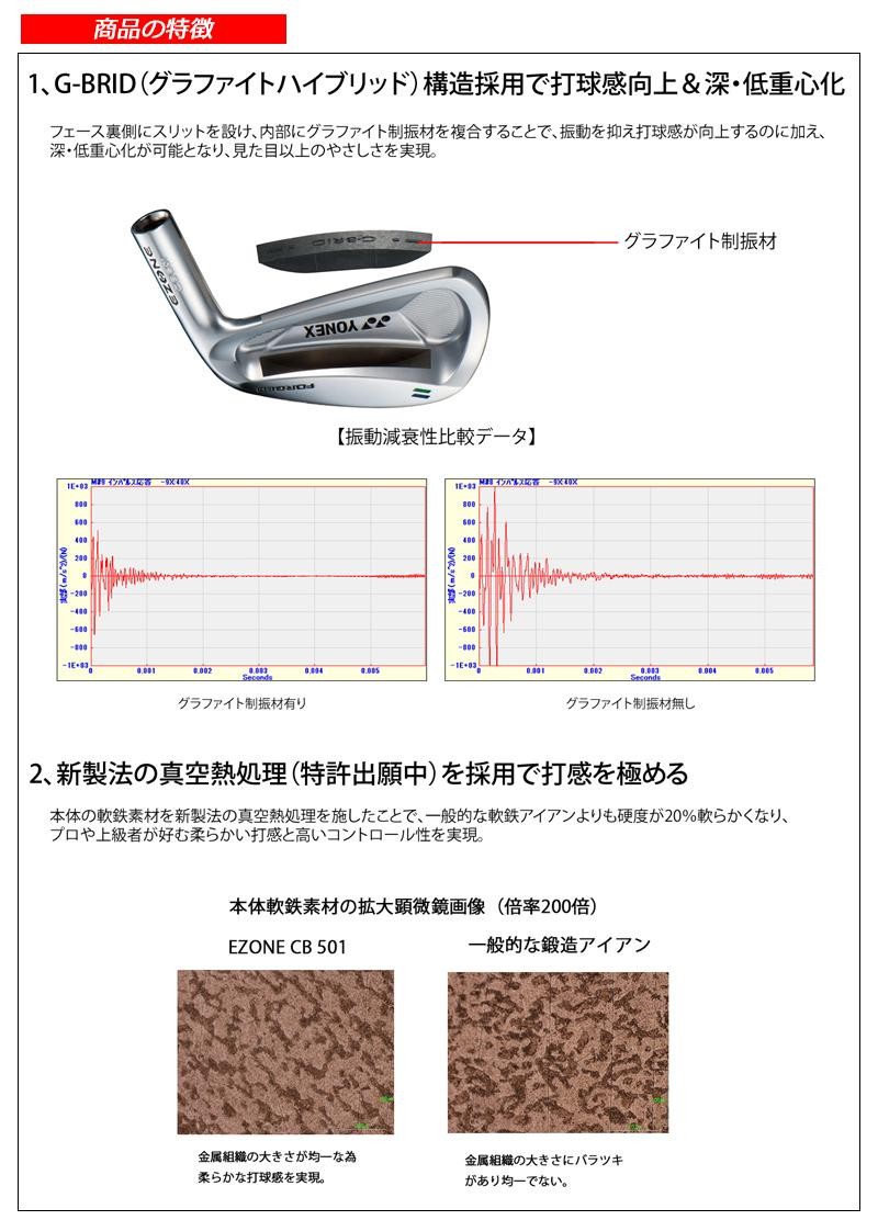 カスタム ヨネックス Cb501 Kaiza I Cb501 Forged アイアン 6本セット 5 9 Pw Rexis Kaiza I ヨネックス シャフト装着仕様 Yonex Cb 501フォージド レクシスカイザ