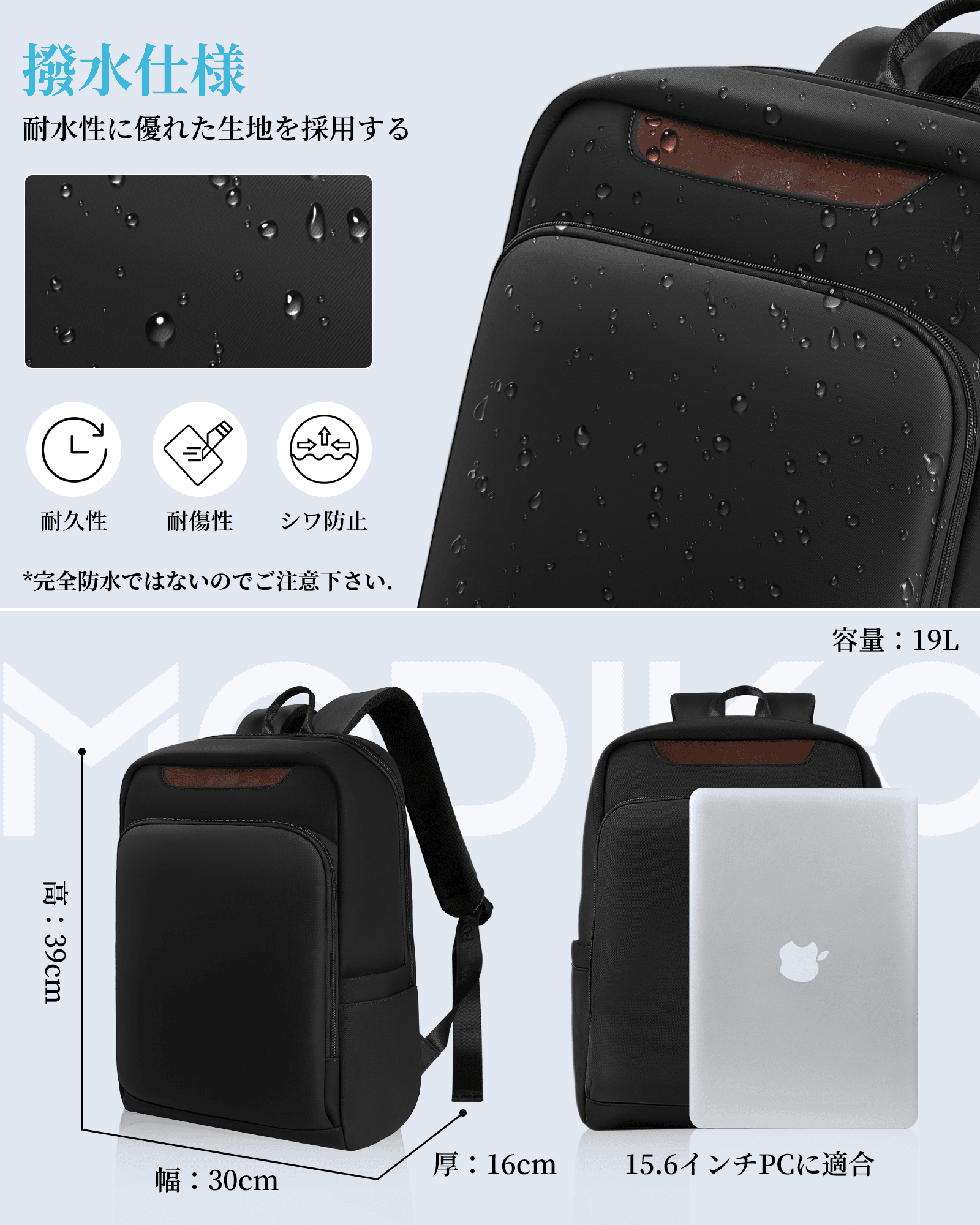 リュック メンズ 大容量 多機能 15.6インチPC対応 ビジネスリュック