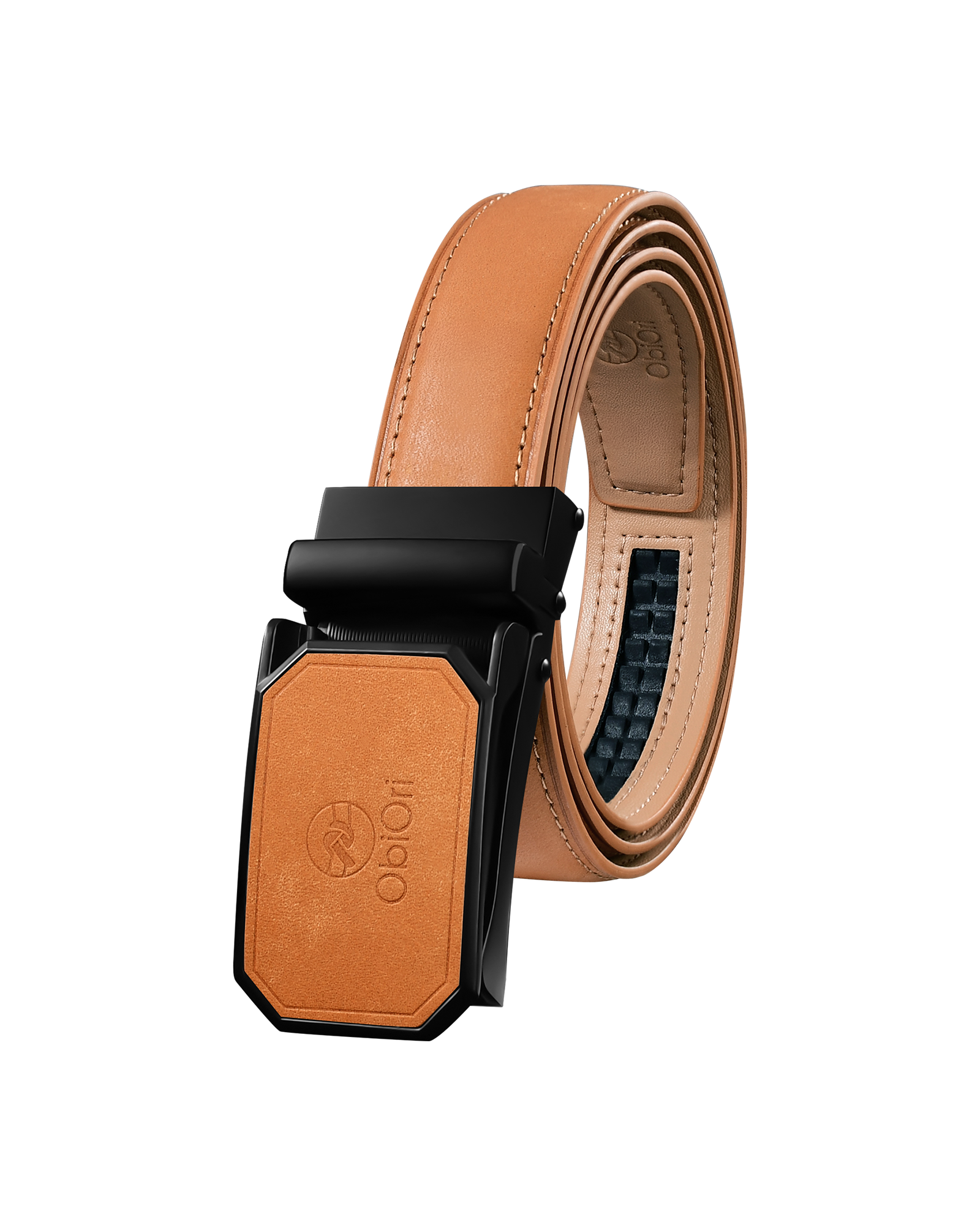 ［30%OFFクーポン対象・5のつく日P10倍］ObiOri ベルト メンズ 本革 プエブロレザー 日本製 オートロック式  ビジネス 紳士ベルト  サイズ調整可能 箱付き |  | 02