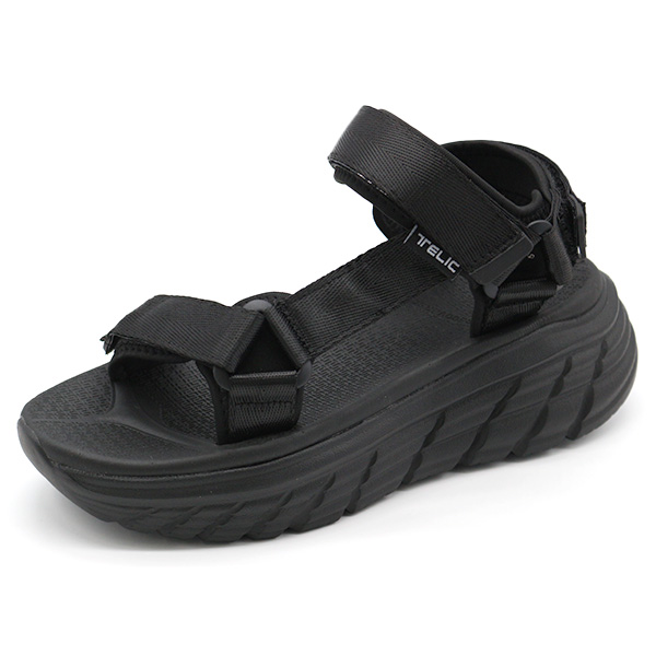 Telic スポーツサンダル ブラック 27センチ 楽天市場】テリック スポーツサンダル ダブルバックル バックル