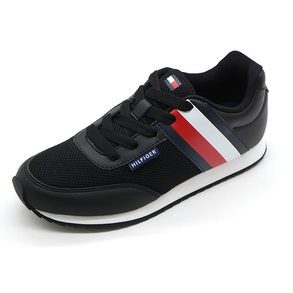 スニーカー キッズ 子供 靴 ジュニア 黒 ブラック トミーヒルフィガー TOMMY HILFIGER TH-100851 TH-100852 TH BELCOURT JOGGER｜auckutsu-nishimura｜02