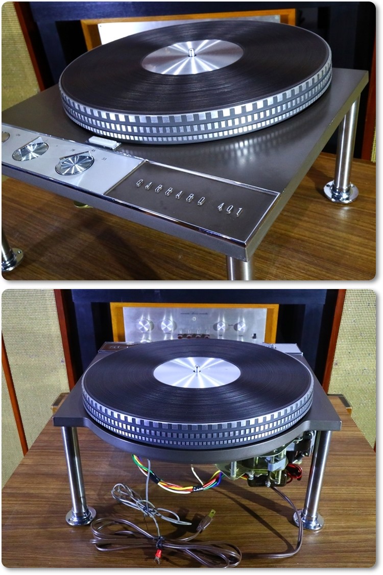 ターンテーブル GARRARD 401 60Hz仕様 取付けボルト/取説付 Audio Station-