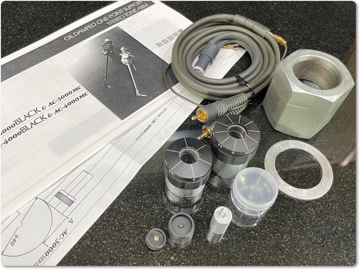 トーンアーム AUDIO CRAFT AC-3000MC S字アーム仕様 ウエイト2種/サブ