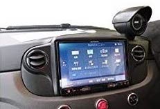 F500-04BK-CAN】FIAT 500 8インチナビ取付キット（ブラック）純正5