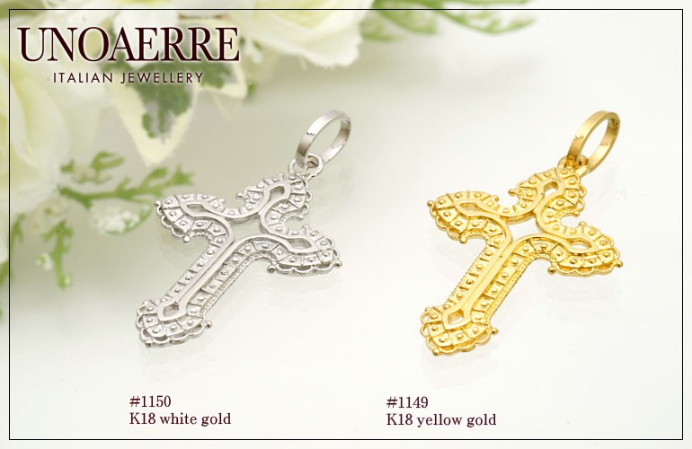 UNOAERRE（ウノアエレ） K18ホワイトゴールド ペンダントトップ #1153