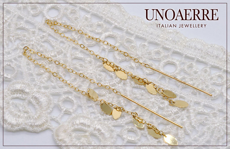【タキマキさん着用モデル】UNOAERRE ウノアエレゴールドピアス 26671 楽天市場】☆ウノアエレ【UNOAERRE】K18イエローゴールド フープ