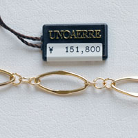 (M091712) K18 YG ブレスレット UNOAERRE ウノアエレ UNOAERRE(ウノアエレ) ブレスレット - 750 K18YGWG - メルカリ