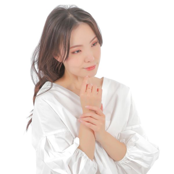 リング k10 10k 誕生石 天然石 バゲットカット バケット ピンキー 重ね付け 重ねづけ 10金ゴールド レディース 50代 40代 60代 30代 ミル打ち 華奢 指輪 女性用の画像