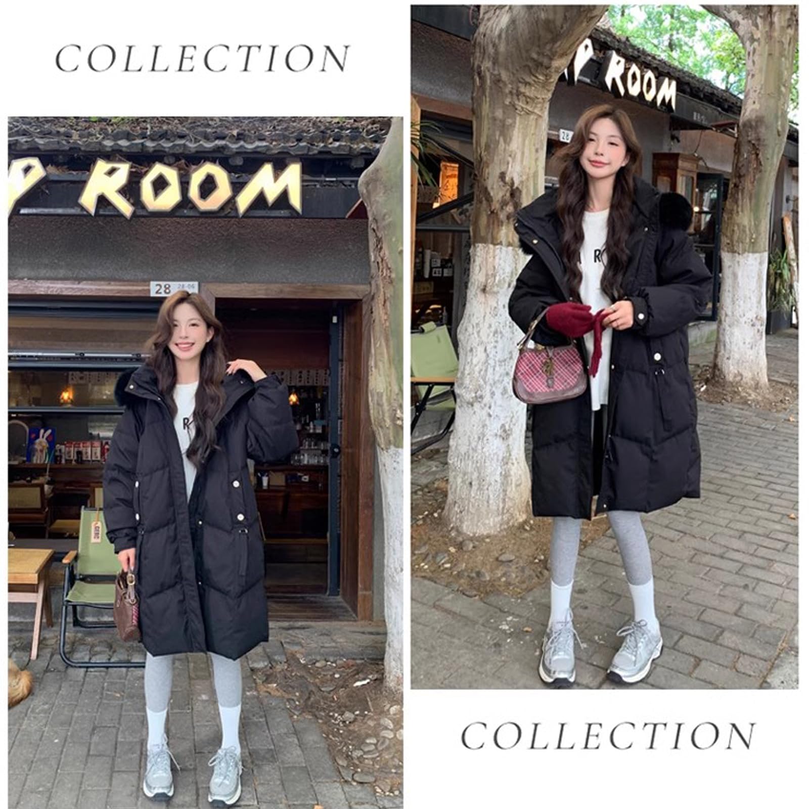 ロングコート レディース ベンチコート ロング ダウンジャケット 冬