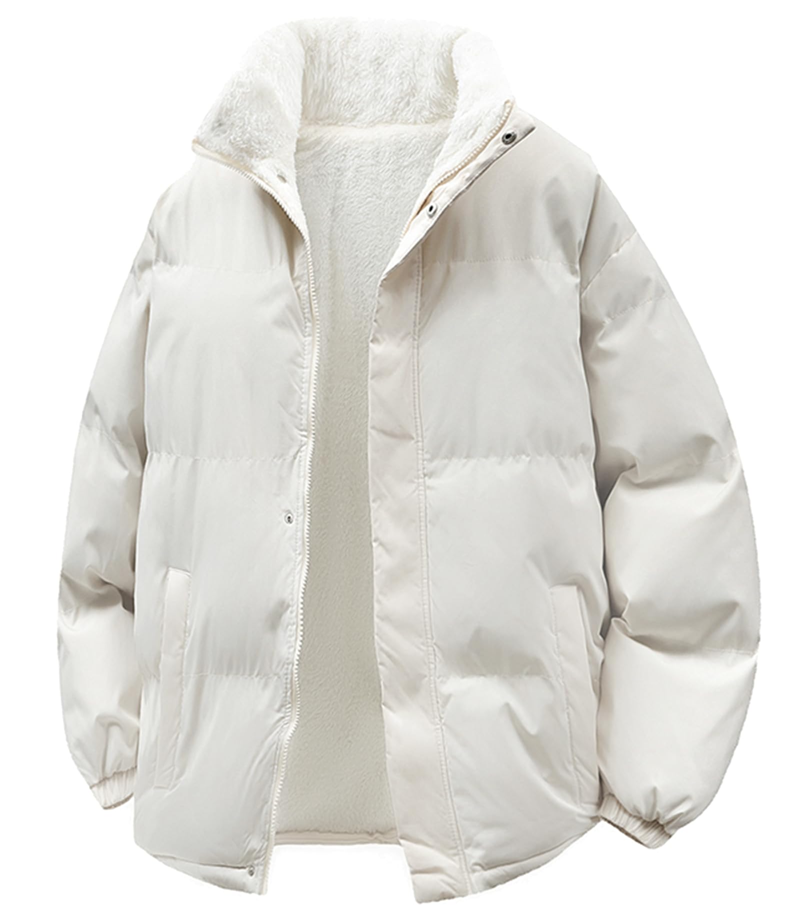 ダウンジャケット 中綿ダウン メンズ レディース ボア付き 大きい