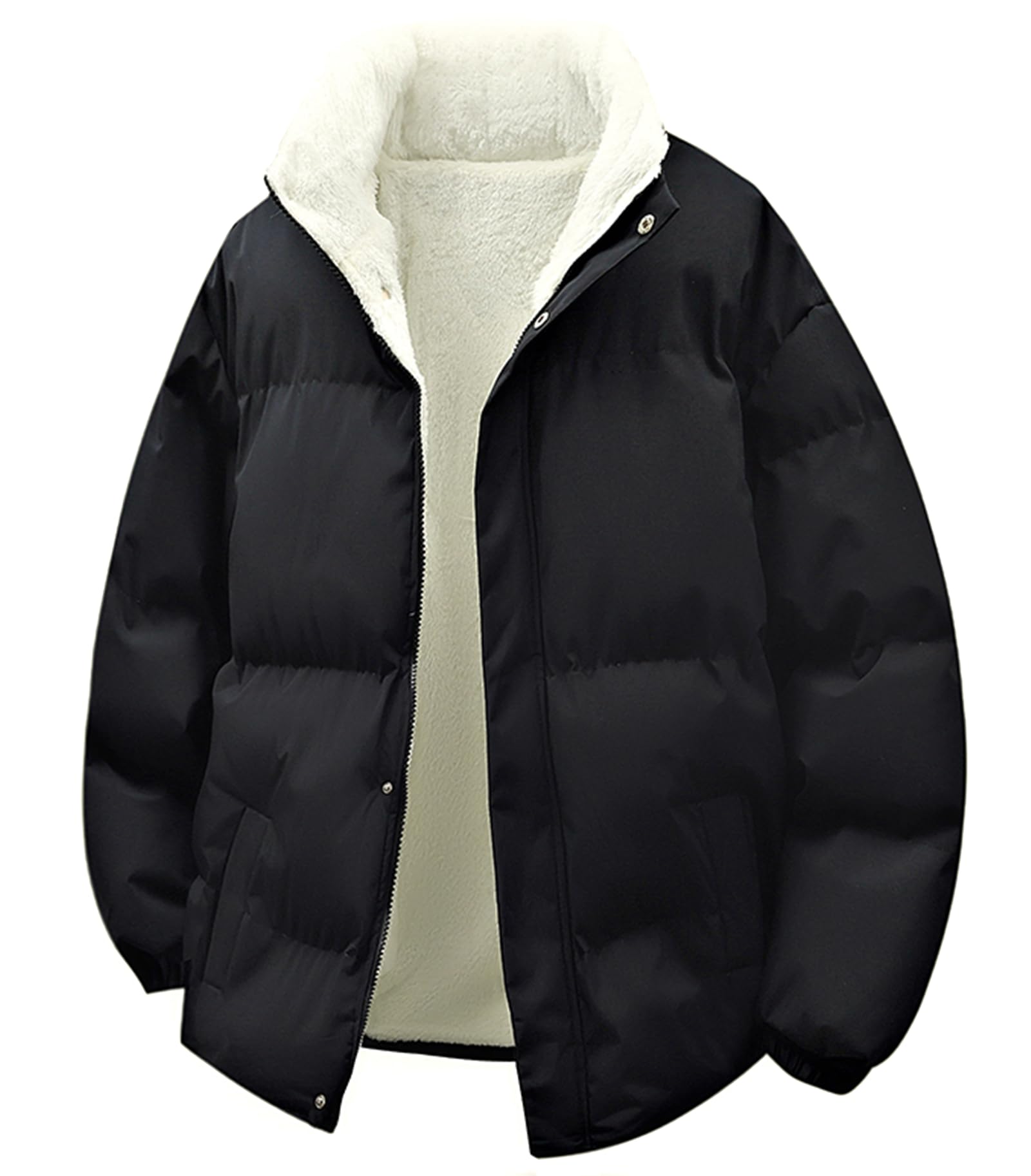 ダウンジャケット 中綿ダウン メンズ レディース ボア付き 大きい