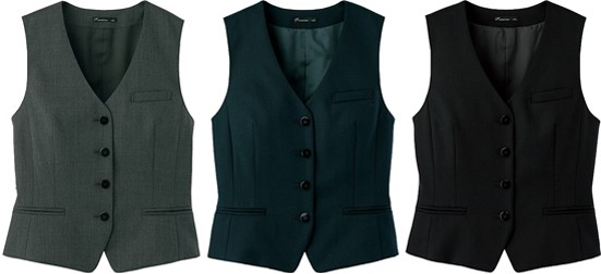 ベスト レディス ホテル制服 事務服 カフェ レストラン バーテンダー FV1307L ボンマックス（ユニフォーム） ベスト レディス ホテル制服 事務