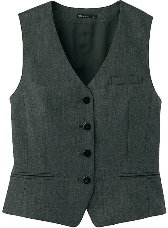 ベスト レディス 事務服 ホテル制服 カフェ レストラン バーテンダー ソムリエ コンシェルジュ FV1306L ボンマックス（ユニフォーム） ベスト レディス 事務服 ホテル