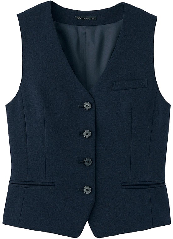 ベスト レディス 事務服 ホテル制服 カフェ レストラン バーテンダー ソムリエ コンシェルジュ FV1306L ボンマックス（ユニフォーム） ベスト レディス 事務服 ホテル