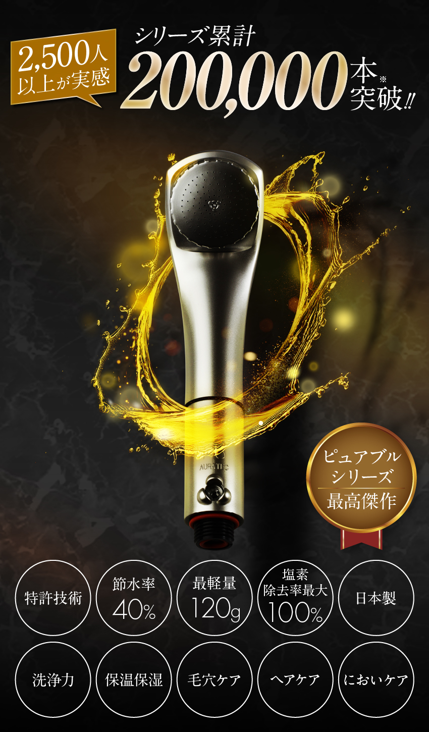 オーラテック ピュアブル シャワーヘッド