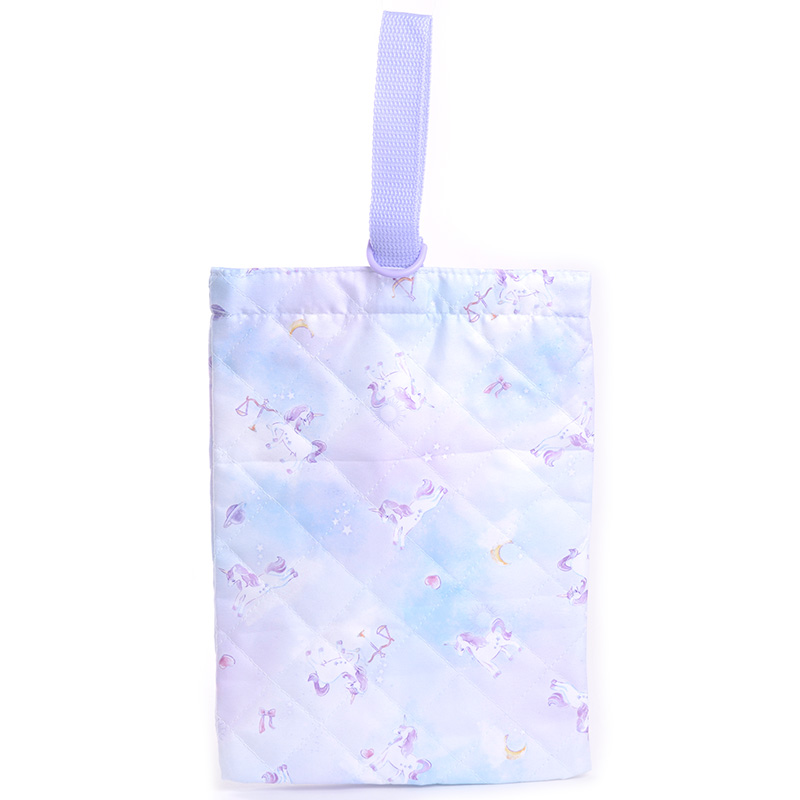 aurora キルトシューズケース キルティング上履き入れ シューズバッグ