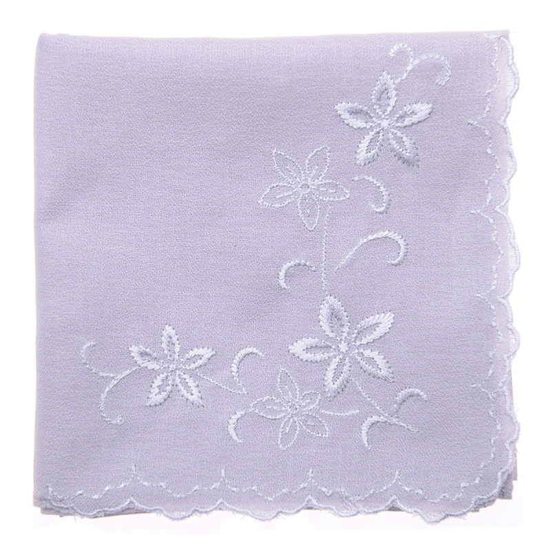 aurora ブライダルハンカチ コーナー刺繍フルール 花嫁用 結婚式