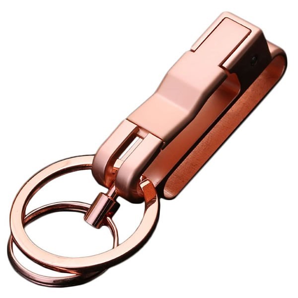 キーリング ダブルリング ベルトループ キーホルダー 鍵 簡単 着脱