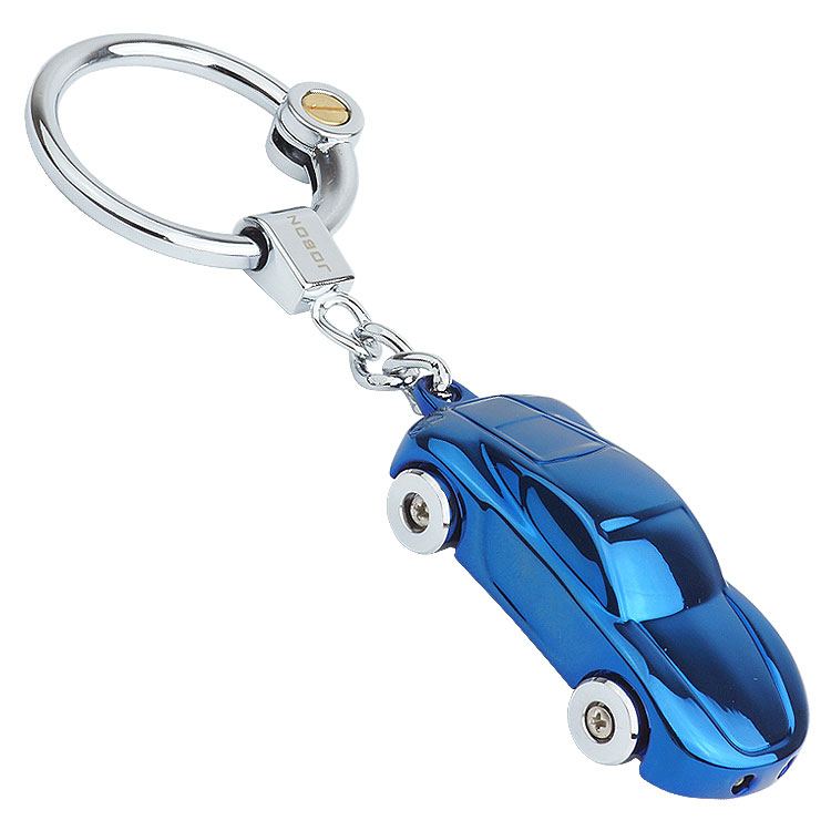 キーホルダー カラビナリング LEDライト付き 車型 金属製 鍵 キー