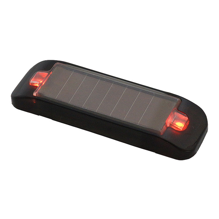 ミニ ソーラー 警告灯 LEDランプ 2灯 ソーラー充電 バッテリー内蔵