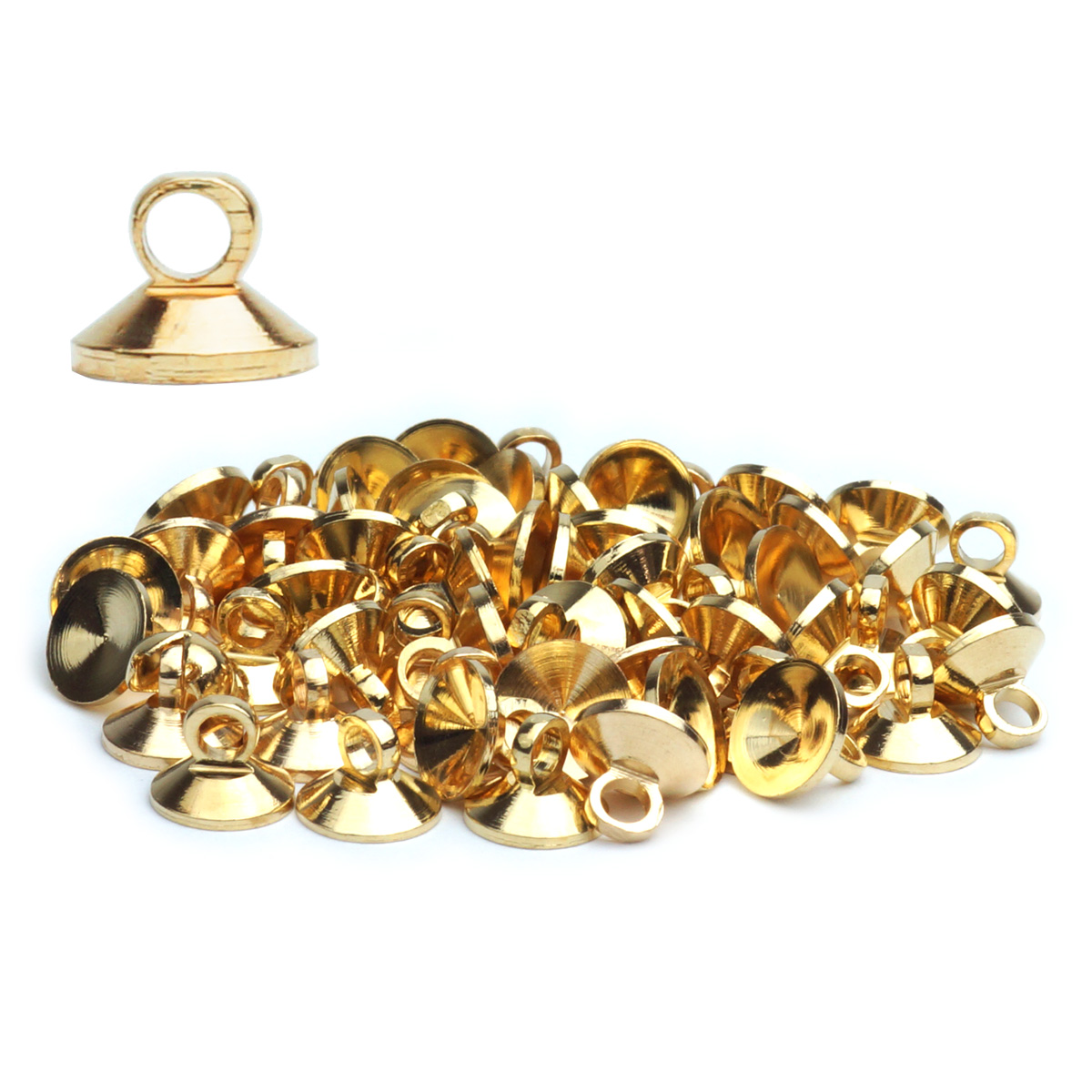 ヒートンキャップ ピンなし ネジなし レジン 金具 パーツ アクセサリー