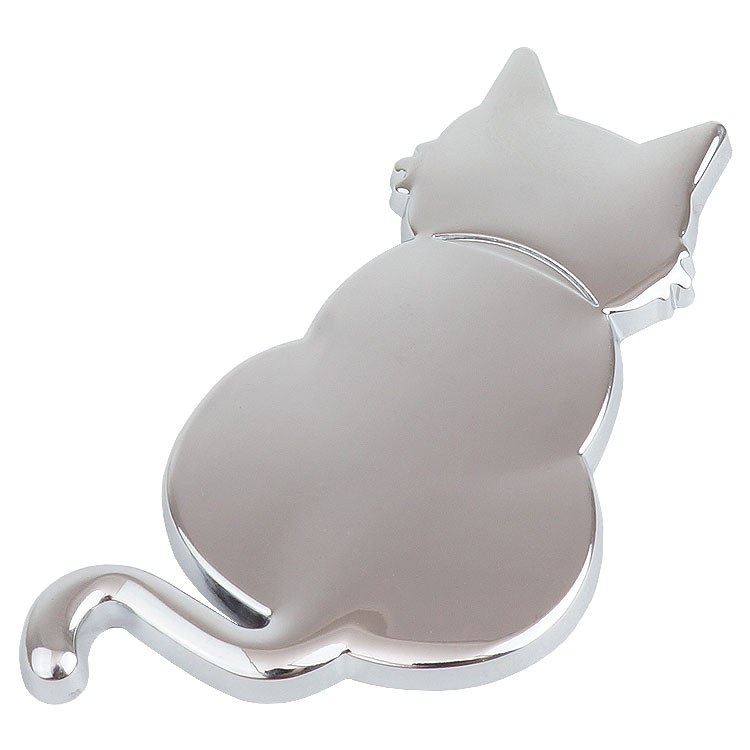 猫 ステッカー デカール 立体 3D ねこ シルエット かわいい 可愛い