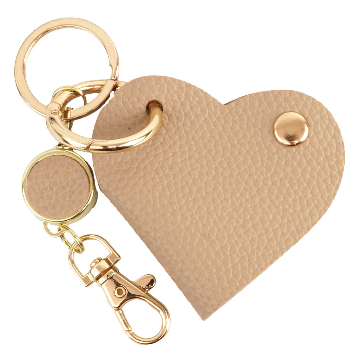キーケース 鍵入れ キーリング ハート チャーム キーホルダー バッグ