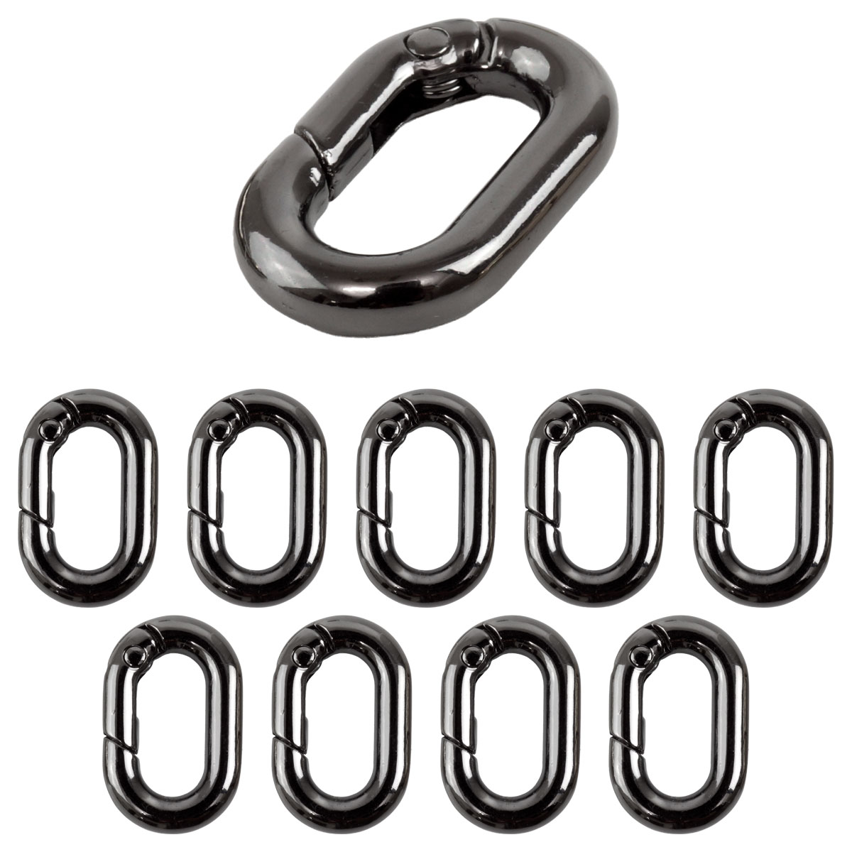 カラビナ 楕円型 楕円形 キーリング オーバル パーツ 小型 軽量