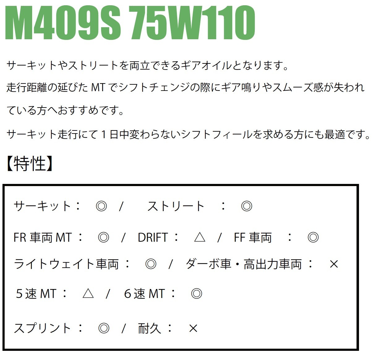 日本産 Moty S M409s 75w110 化学合成油 ギヤオイル 4l モティーズ 残りわずか Kuljic Com