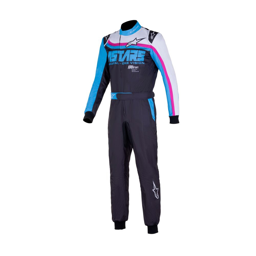 ApCX^[Y J[gp[VOX[c KMX-9 V3 GRAPHIC 2 SUIT (TCY:50) 1734 BLACK CYAN FUCHSIA