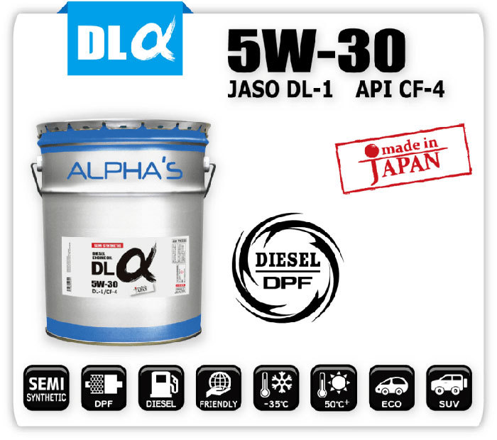 正規品最新作alphas アルファス DLα ディーゼルエンジンオイル 5W-30 20Lペール缶 792350 ※個人宅配送可能 送料無料 (離島除く) エンジンオイル