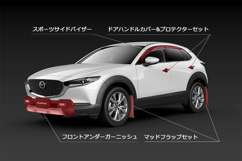 オートエクゼ AutoExe DM-07 AX マッドフラップセット CX-30 DM5K3R