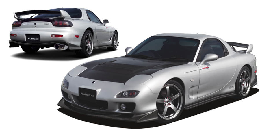オートエクゼ AutoExe FD-02S カーボンボンネットフード RX-7 FD3S H11