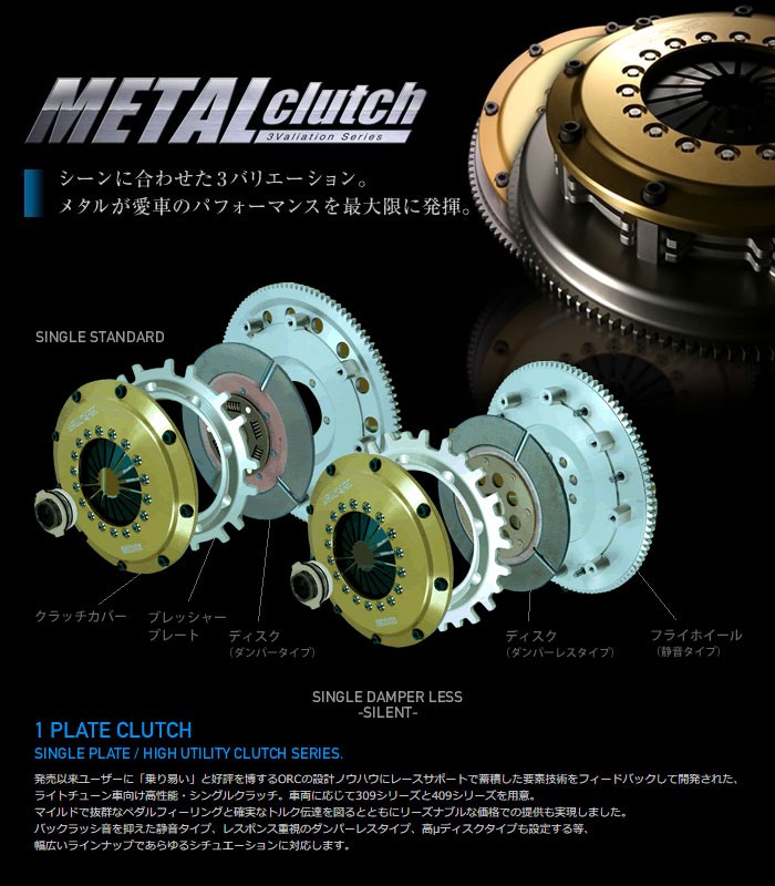 ホットセール ORC メタルクラッチ ORC-559 ツイン 標準圧着タイプ