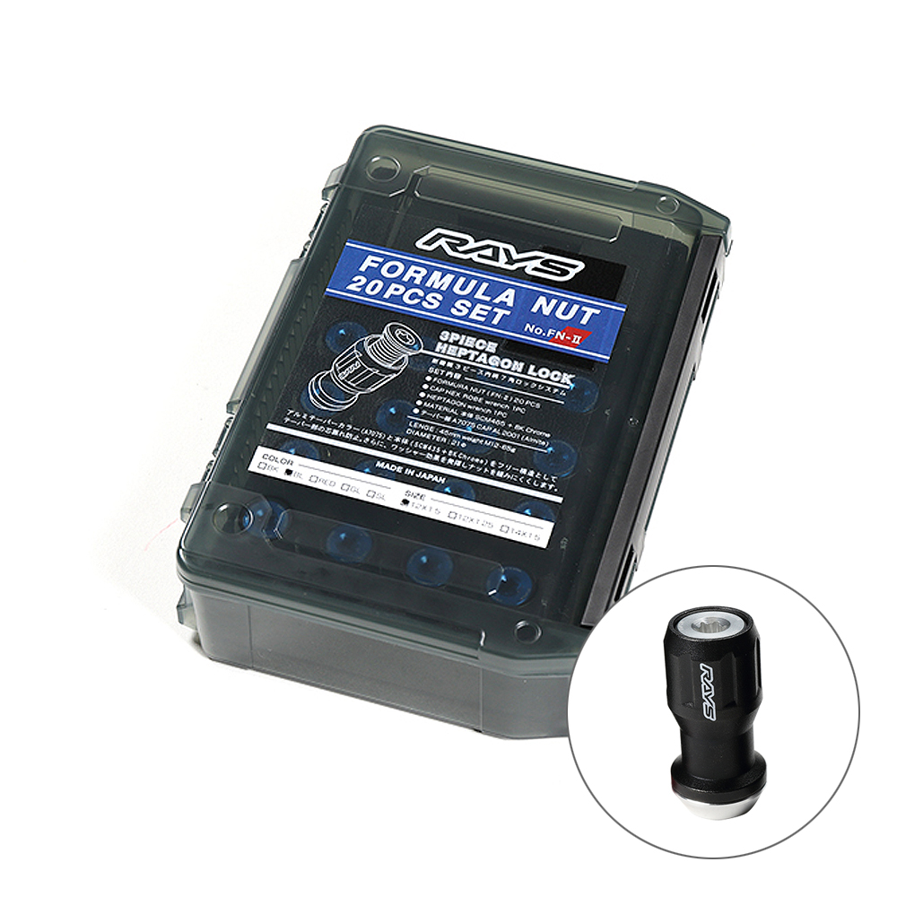 RAYS レイズ フォーミュラナットセット(FN-II) 20PC M14x1.5 シルバー 