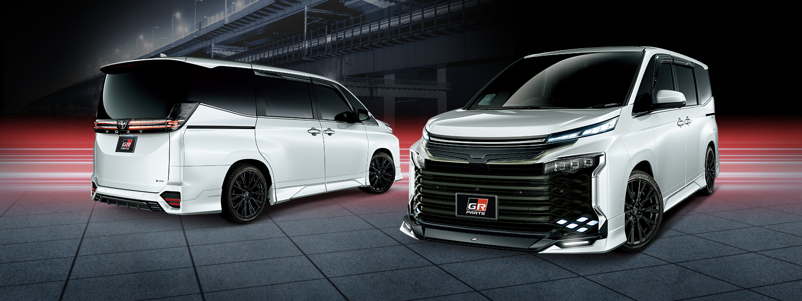 TRD TRD GRフロントスポイラー LED付 未塗装 ヴォクシー MZRA90W