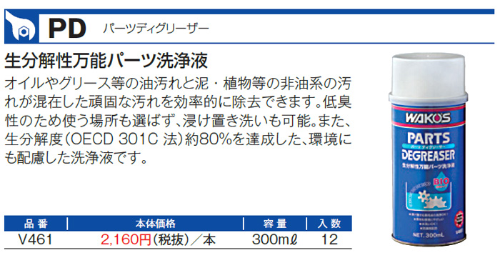 WAKO'S SUPER For D 4本セット WAKO'S ワコーズ パーツディグリーザー PD V461 [300ml] : オート