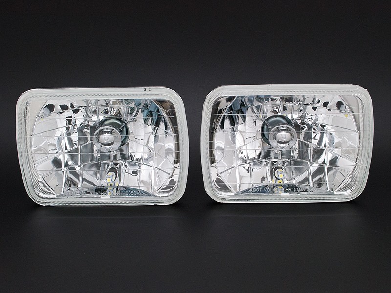 AE86レビン ヘッドライト 2個セット AE86 カローラ レビン 電球色 H4 LED ヘッドライト 12V 2個