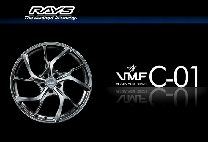 RAYS レイズ VMF C-01 Shining Black Metal/Diamond Cut (HX) 20×9.0J