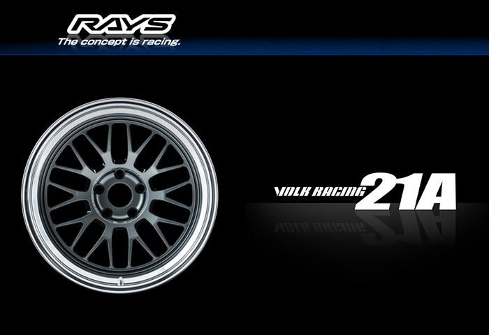 RAYS レイズ VOLK RACING ボルクレーシング VR 21A Dark Gunmetal/Rim