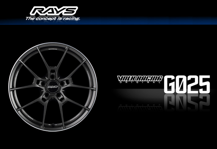 RAYS レイズ VOLK RACING ボルクレーシング G025 Matte Gunblack/Rim